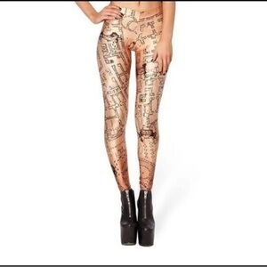 Harry Potter Marauders Map Print Leggings